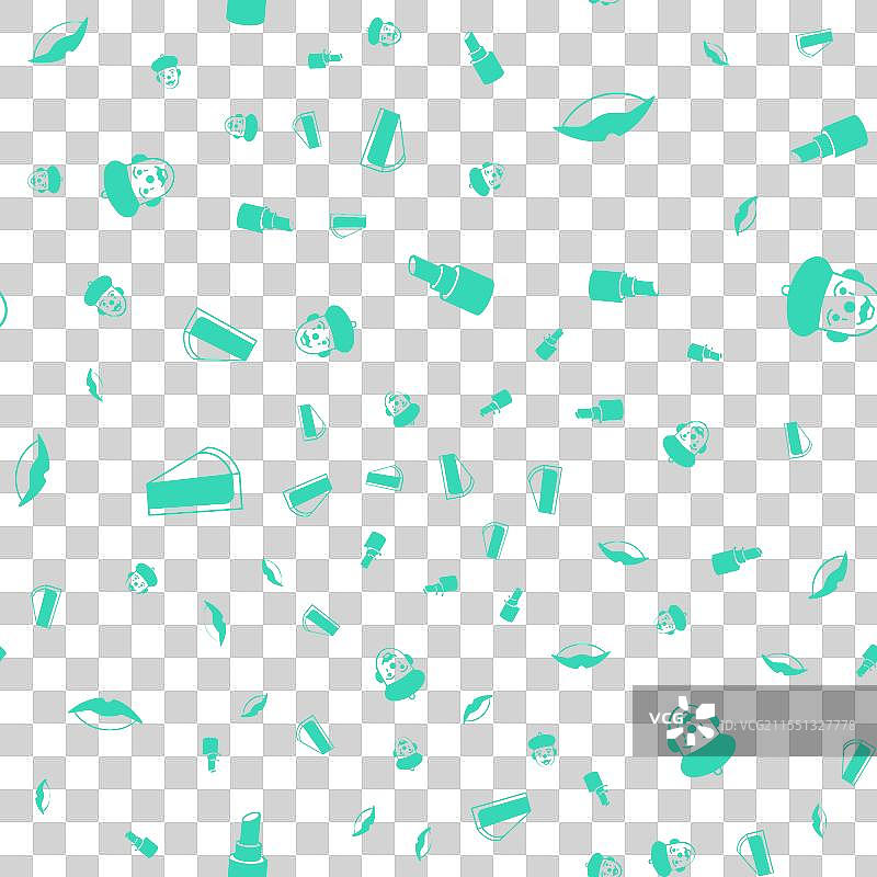 涂口红的微笑嘴唇与樱桃芝士蛋糕切片图片素材