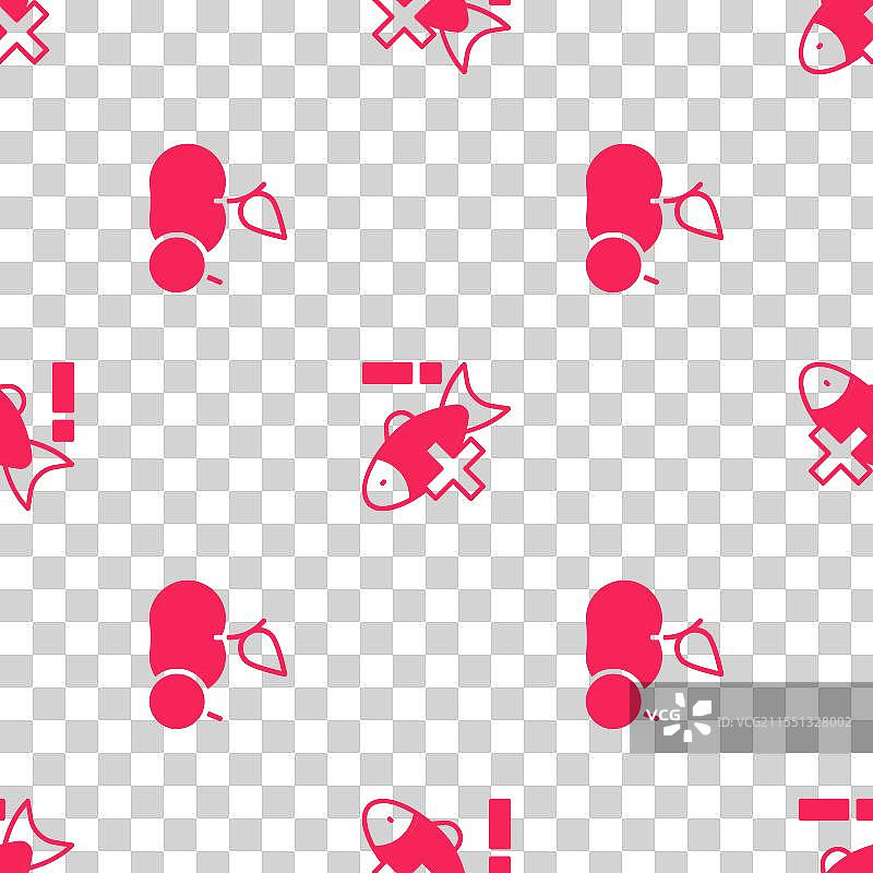 无鱼的无缝图案中放置苹果图片素材