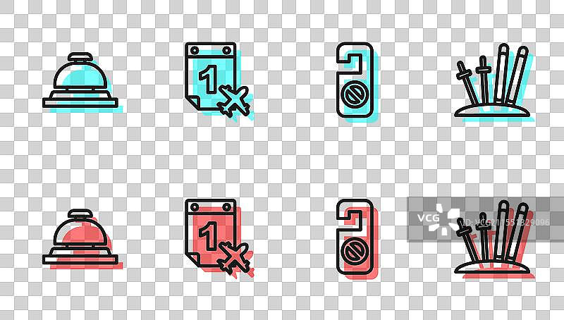 请勿打扰酒店服务铃图片素材