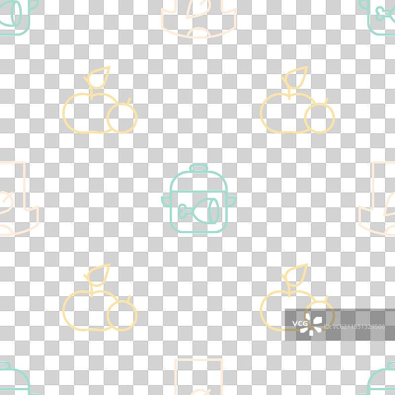 素食主义者T恤，上面有苹果和锅的图案图片素材
