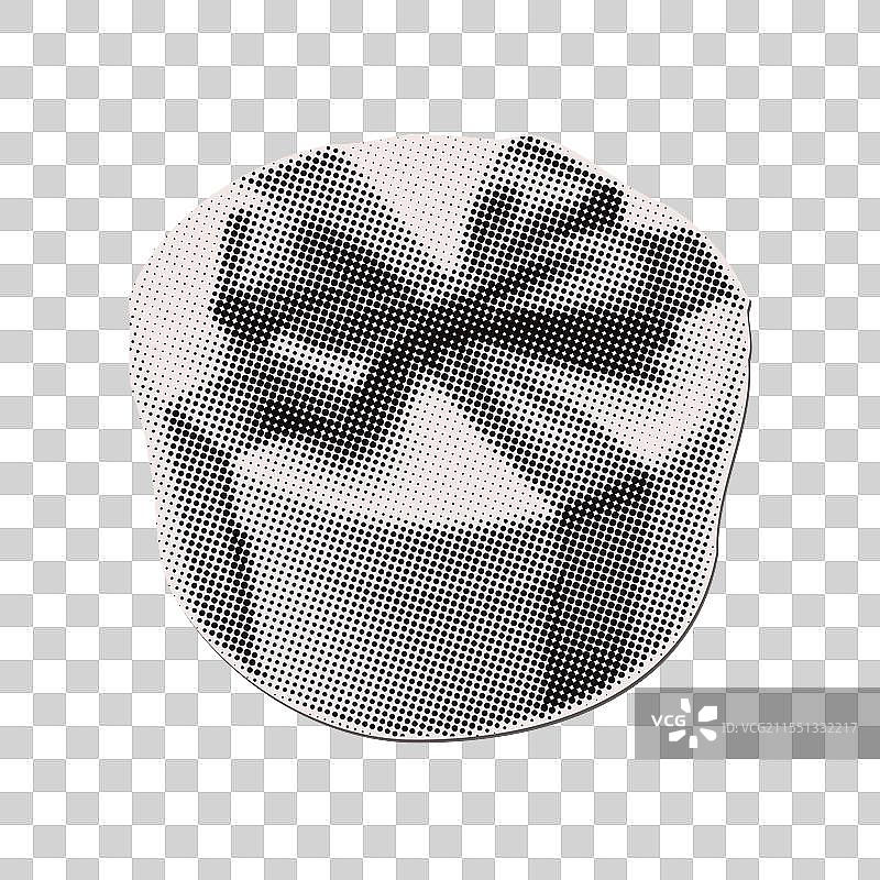 圆形礼品盒与蝴蝶结 - 圣诞节半色调图片素材