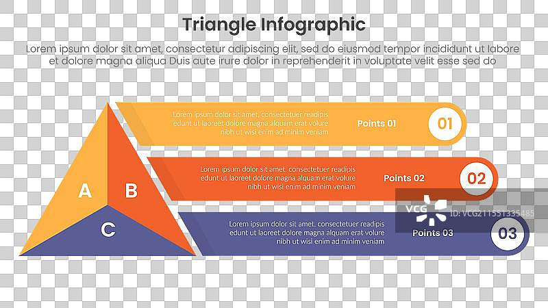 三角形基础形状信息图模板横幅图片素材