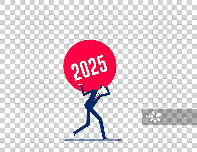 商人承载着一年的艰辛图片素材