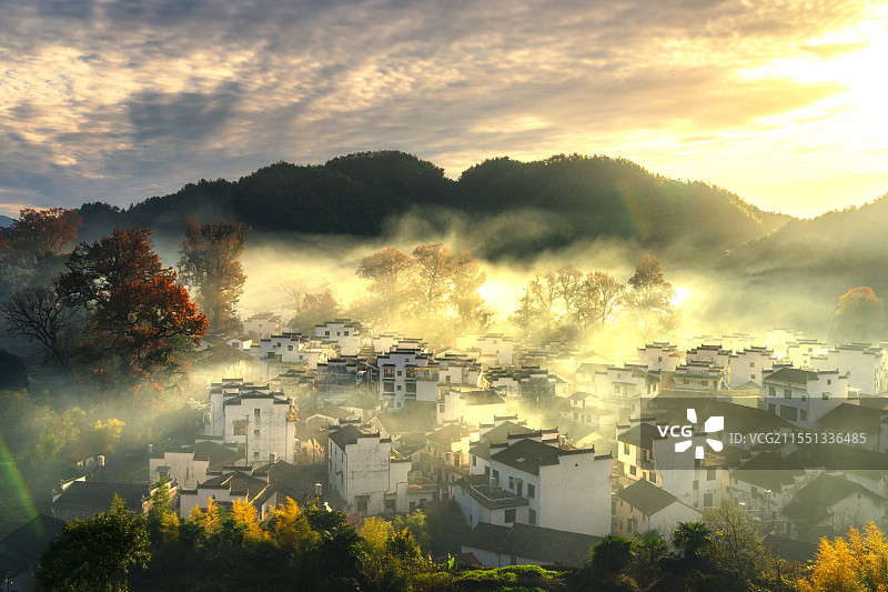 江西上饶婺源石城风光图片素材