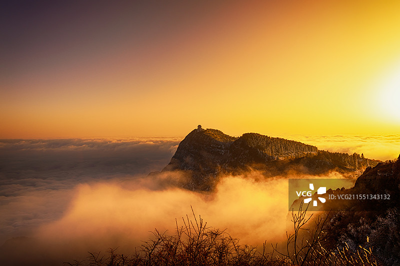 峨眉山风光图片素材