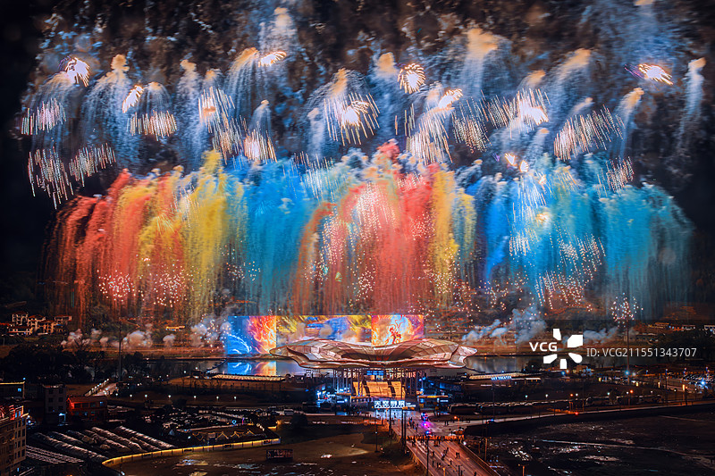 浏阳烟花图片素材