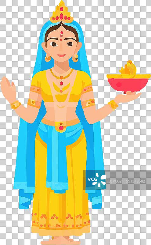 拉德赫克里希纳的印度虔诚爱情奉献颂歌图片素材