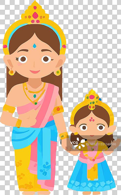 拉德克里希纳与女牧羊人的神圣爱情与和平图片素材