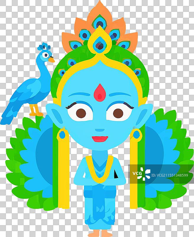 拉德克里希纳艺术表现神圣之爱图片素材