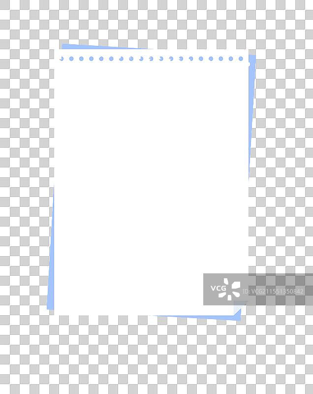 空白记事本边框插画元素图片素材