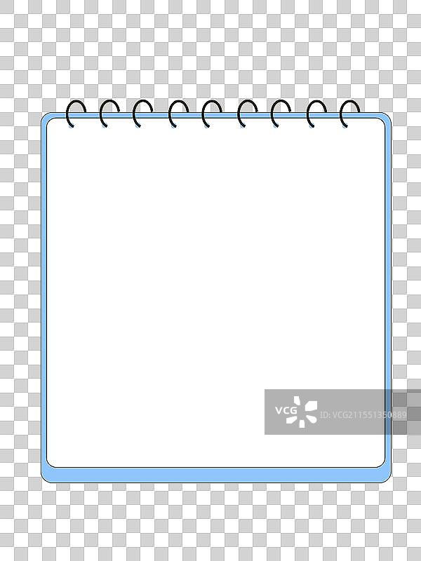 空白记事本边框插画元素图片素材