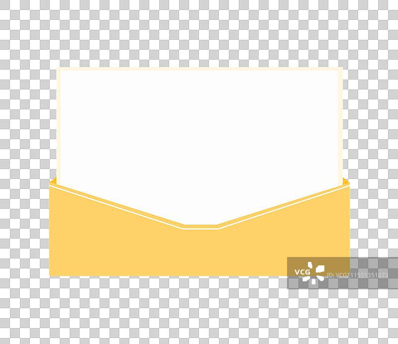 空白信纸信封边框插画元素图片素材