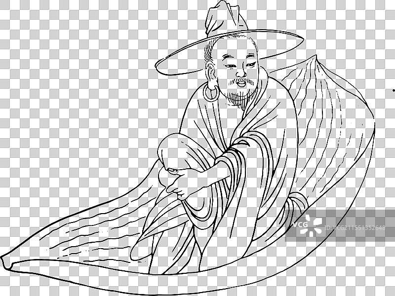 封神榜，神话，人物，十二金仙，道行天尊图片素材
