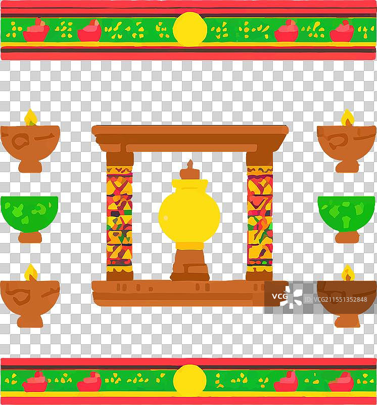 宽扎节 非洲神圣价值 自我决定蜡烛图片素材