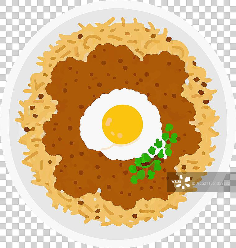 香料米饭配焦糖洋葱的美味菜肴图片素材