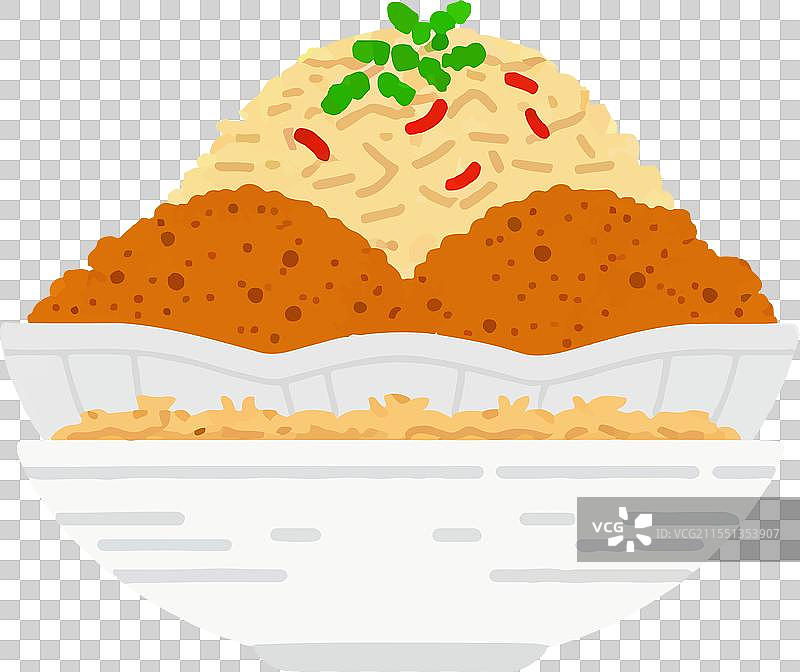 经典香料米饭巴基斯坦美食菜肴图片素材