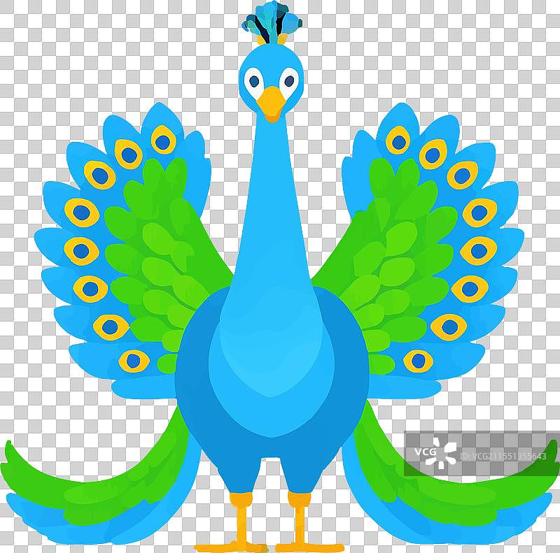 孔雀鸟羽毛骄傲遗产-神秘自然图片素材