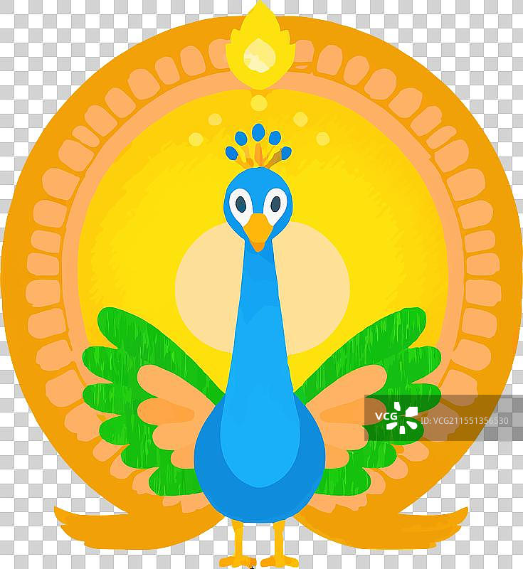 优雅的鸟类羽毛，色彩斑斓的求偶自然景象图片素材