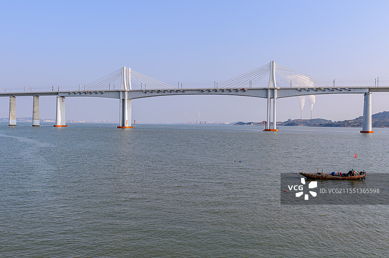 海洋上的福厦高铁大桥（跨湄洲湾段）图片素材