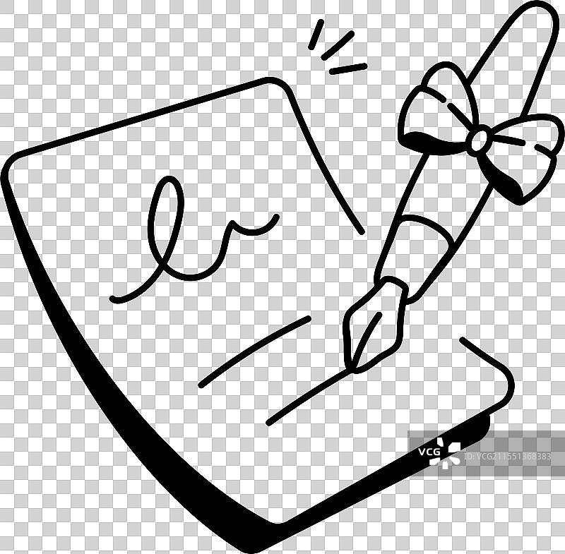 花箱的素描风格图标图片素材