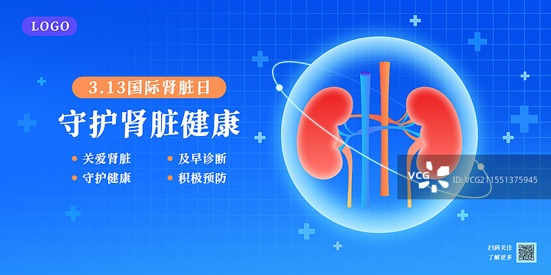 国际肾脏日矢量插画海报模板设计素材图片素材