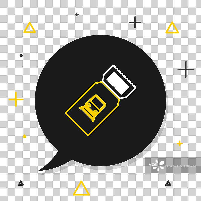 火车票图标，背景为白色图片素材