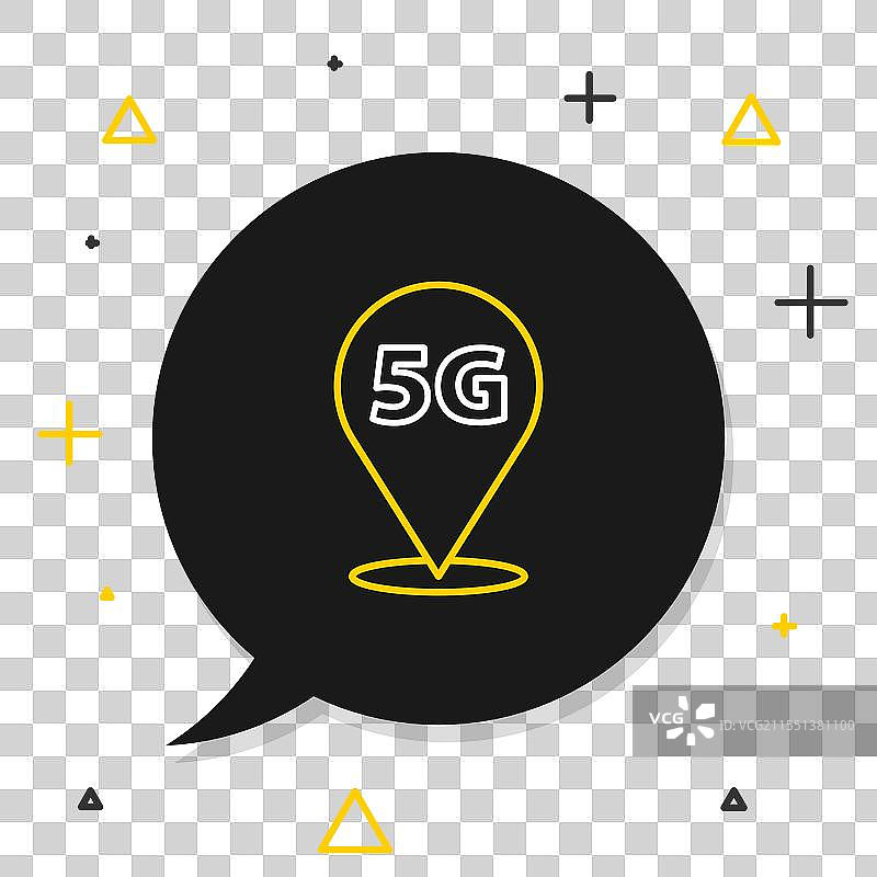 5G新无线互联网WiFi线路位置图片素材