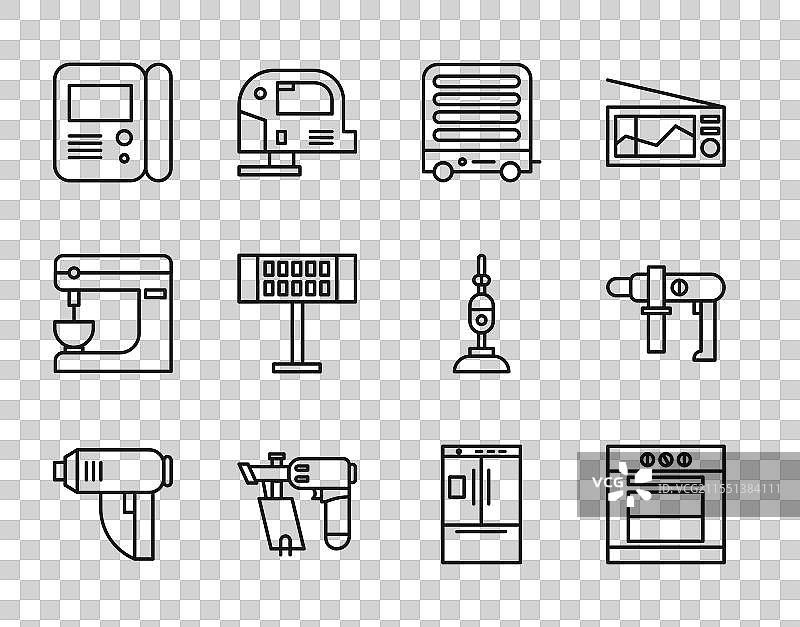 电气工业干燥机烘箱加热器设置线图片素材