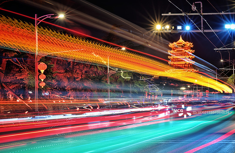 武汉夜景图片素材