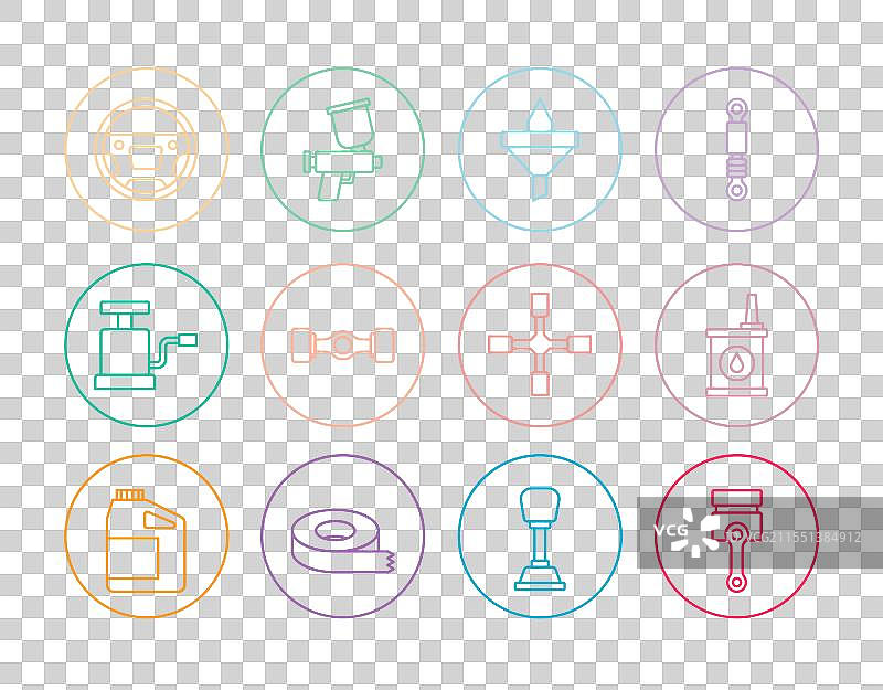 发动机活塞油罐的设置图片素材