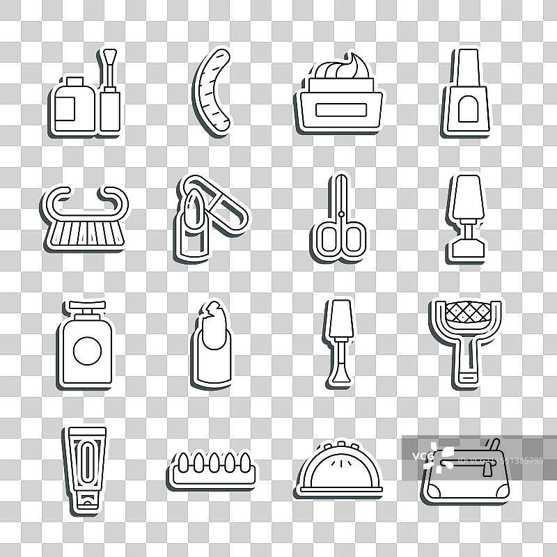 化妆包、指甲锉、铣刀套装图片素材