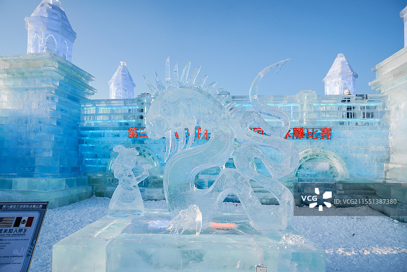 第36届冰雕比赛作品图片素材