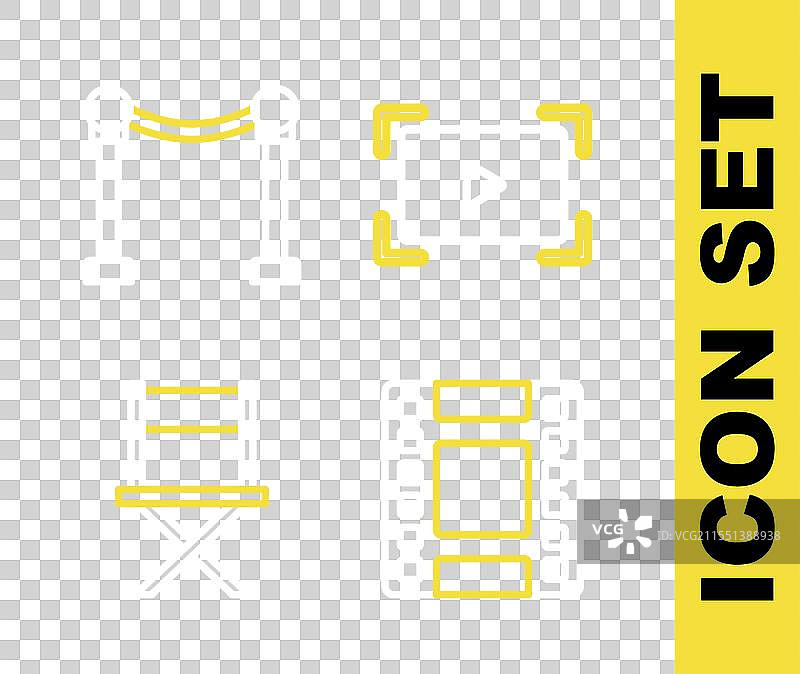 设置线上的视频播放视频导演图片素材