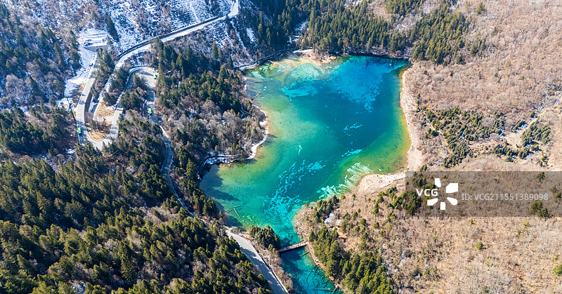 九寨沟风景图片素材