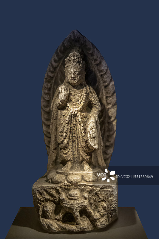 江西省博物馆“古代历史文化展”：石雕佛像（东魏，江西省博物馆旧藏）图片素材