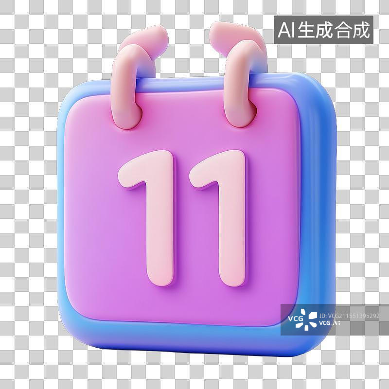 【AI数字艺术】数字11图片素材