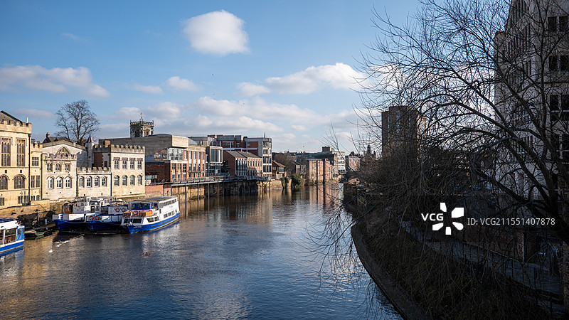 约克镇河畔图片素材