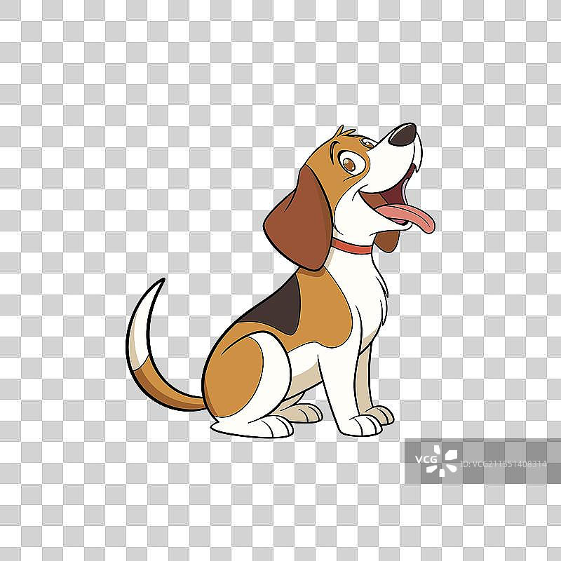 可爱快乐的狗狗图片素材