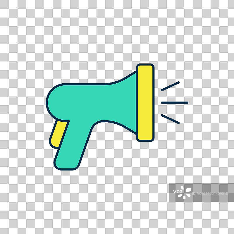 填充轮廓的花园水管图标，背景为白色图片素材