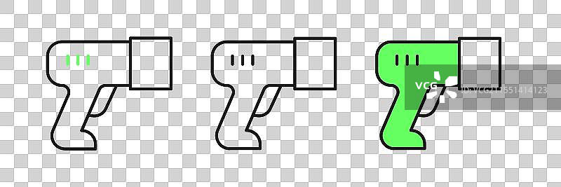 条形码扫描图标的线条扫描仪图片素材