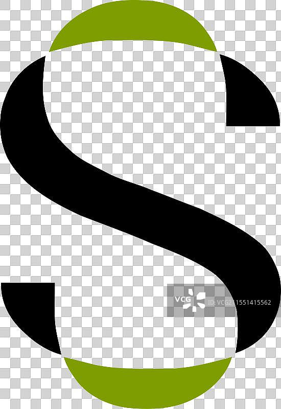 现代字母S抽象标志设计概念图片素材