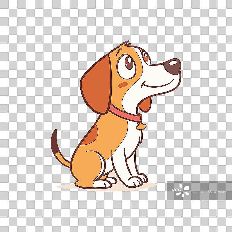 可爱快乐的狗狗图片素材