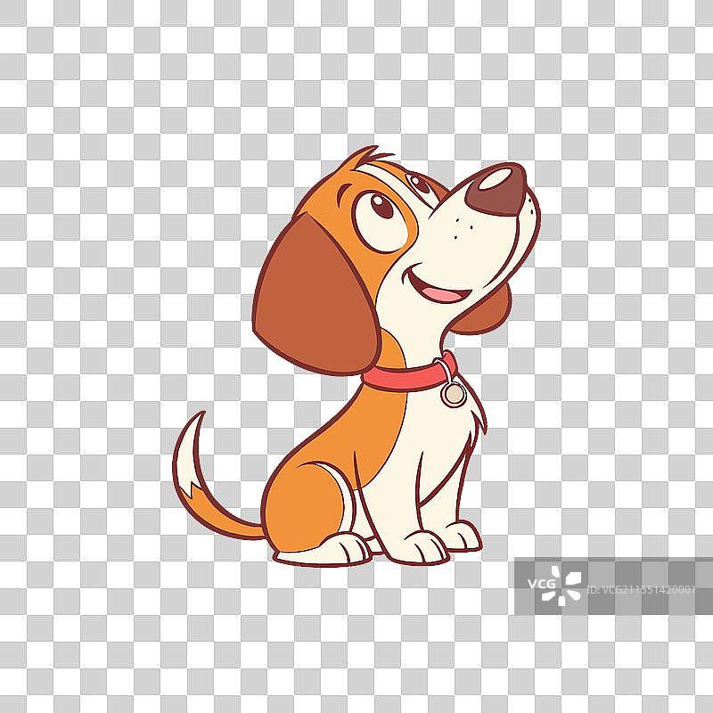 可爱快乐的狗狗图片素材