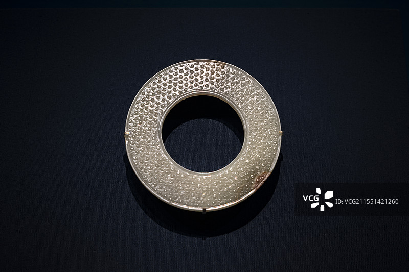 谷纹玉环，战国，上海博物馆（东馆）馆藏图片素材