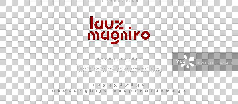 现代抽象数字字母字体极简风格图片素材