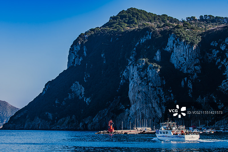 意大利纳布勒斯卡布里岛景观图片素材