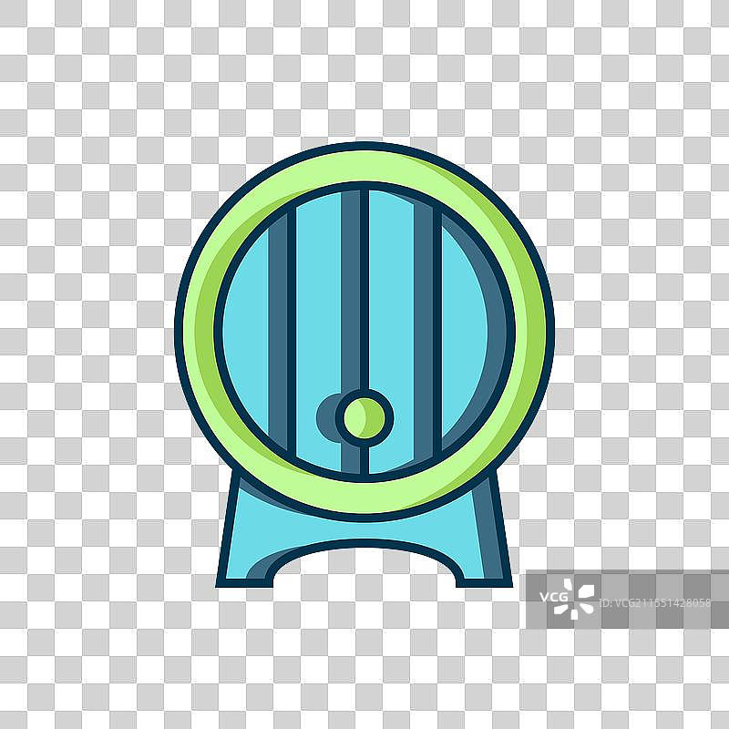 装满的木桶在架子上图片素材