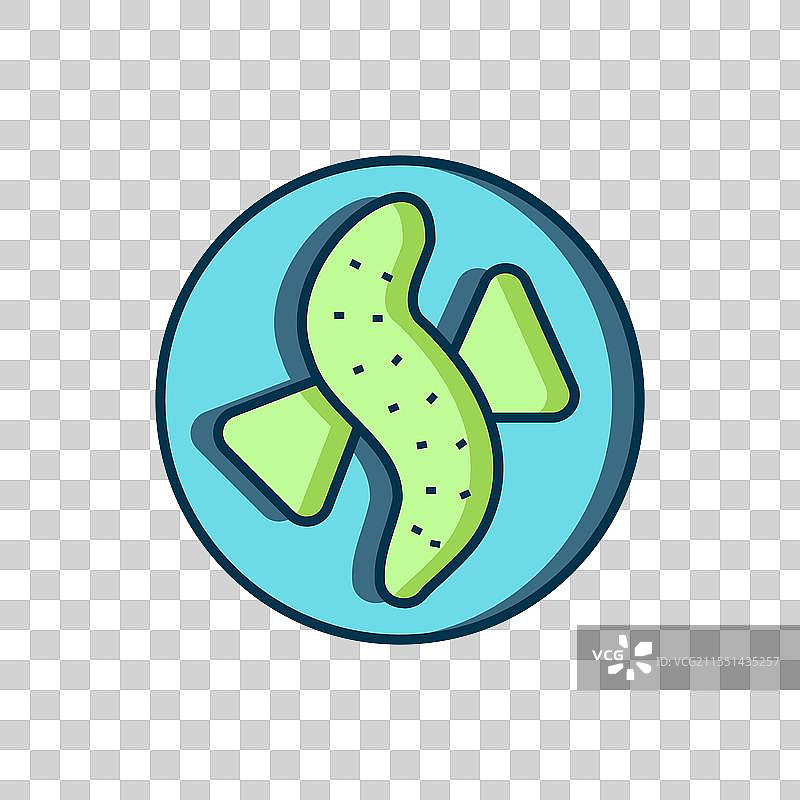 装满轮廓的黄瓜图标放在盘子上图片素材