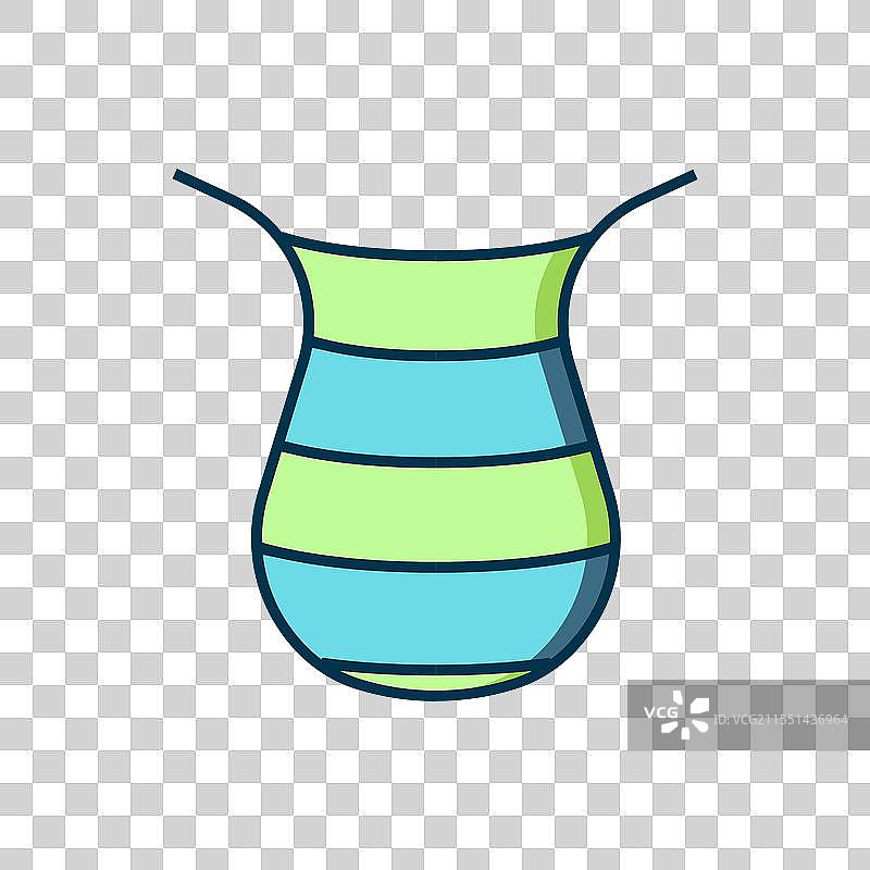 填充轮廓的渔网图标，背景为白色图片素材