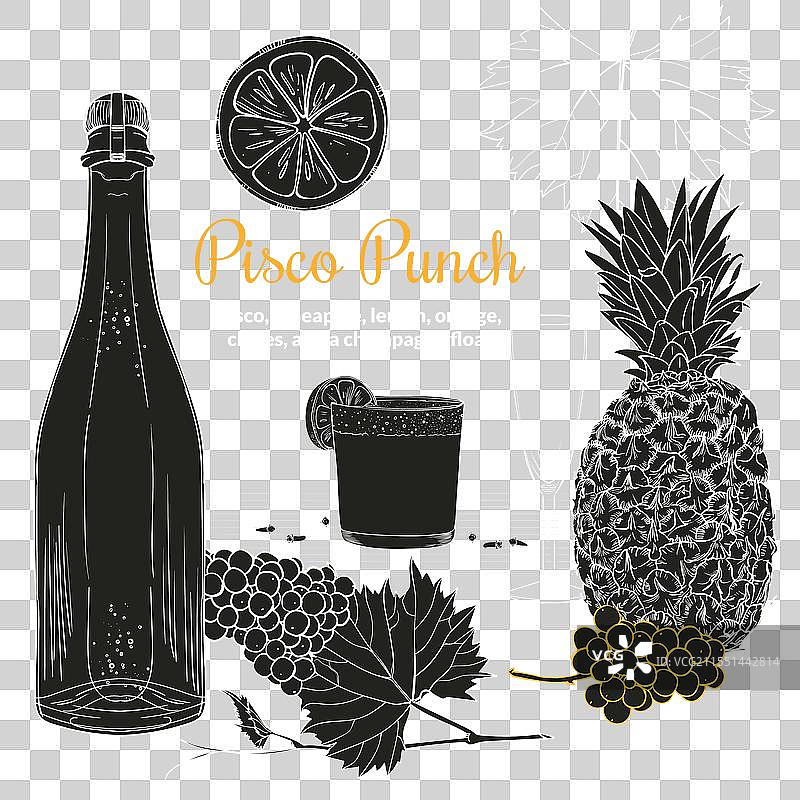 皮斯科潘奇线条艺术图片素材